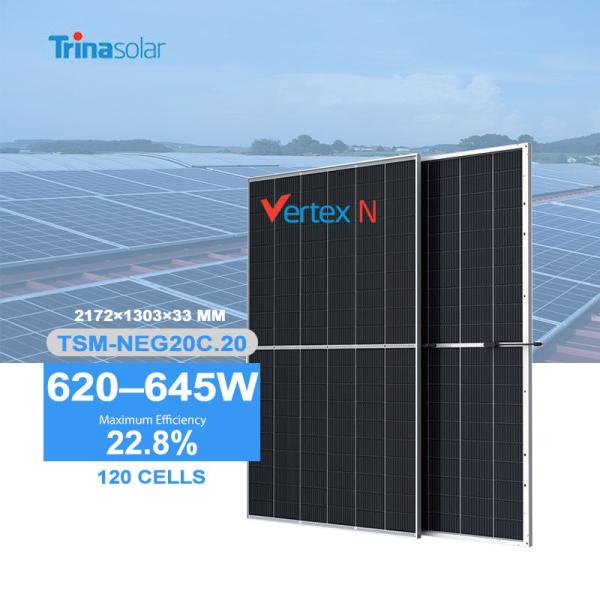 Quality Solar Power System Trinasolar 620w 625w 630w 635w 640w 645w Dual Glass Pv Module wholesale