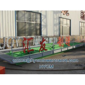 10tons Flat Top Tower Crane QTP6518 65m Jib 3m Four Slice Mast Section