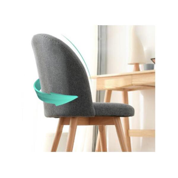Quality Softly Curved Grey Eames Dining Chair , Contemporary Wood Dining Chairs wholesale
