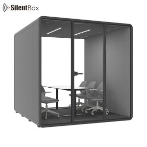 Modular Office Meeting Pod with STC30dB Soundproofing and 100-240V Power Supply