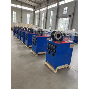 2 Inch High Model Blue Color 10 Dies Hose Crimper / Rubber Hose Crimping Machine