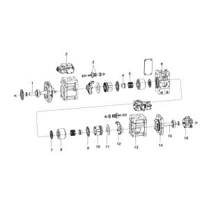 K5V80DTP-9N05/9N01 for R130/R160-9 31Q5-10010 Quiet-Operating Excavator