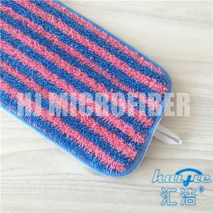 80% Polyester and 20% Polyamide Microfiber Wet Mop Pads / Microfiber Floor Mop