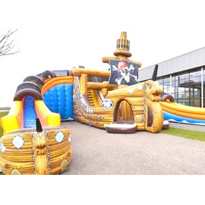 Waterproof 0.55 Mm PVC Large Inflatable Water Slides With Single Lane For Event