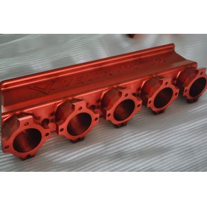 Auto Aluminum Parts Custom CNC Machining Natural Color Anodized Surface Finish