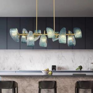 Luxury Hanging Fixture Firework Pendant Lights Led Lighting Modern Flower Glass