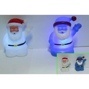 Cheap Christmas LED Flashing Santa Light Up Bath Ducks / Dolphin Night Light Luminous Toy for sale