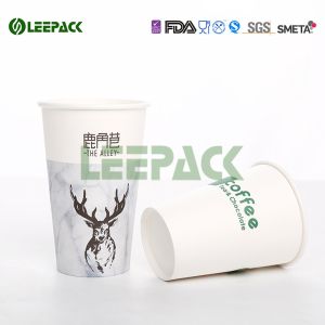 Single Wall , Double Wall Hot Paper Cups Food Grade With Logo Ptinting