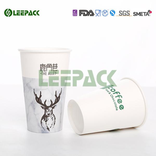 Quality Single Wall , Double Wall Hot Paper Cups Food Grade With Logo Ptinting wholesale