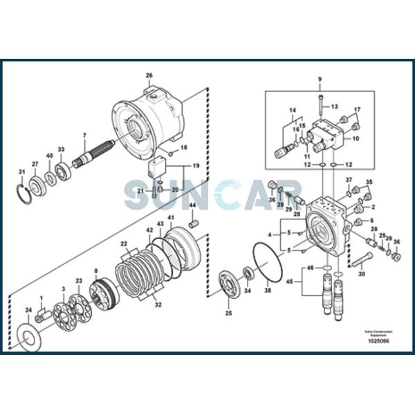 VOE 14552332 VOE14552332 Swing Motor Seal Kit For EC210B EC220D EC460B