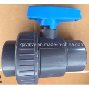 Socket or Threaded DIN Standard PVC M/F Single Union Ball Valve with Type Handle