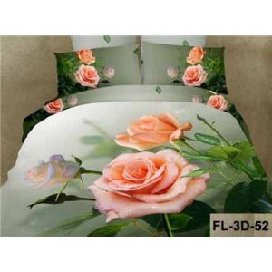 3D Reactive Printed Sheet Set 200TC Bedding Set