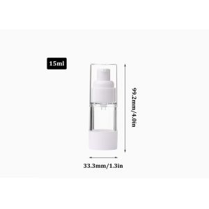 AS / PP Airless Cosmetic Bottles Smooth Surface Shatter Resistant