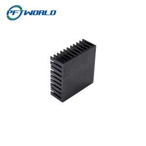 Precision CNC Machined Aluminum Radiator Parts Black