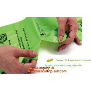 100% biodegradable disposable compostable garbage bag, biodegradable kitchen bin