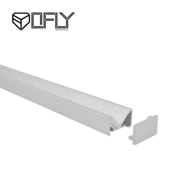Oblique Illumination Surface Mounted Aluminium LED Profile For Cabinet Lighting