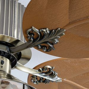 Modern Decorative 4100k Crystal Ceiling Fan With Light Remote Control Invisible