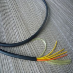 Outdoor CATV Base Station Patch Cord FTTH Drop Cable 7.0mm PE Sheath Tight