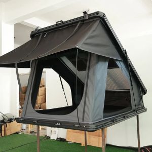 Vehicle Camping Aluminum Shell Roof Tent With Hydraulic Lever Assisted Labor