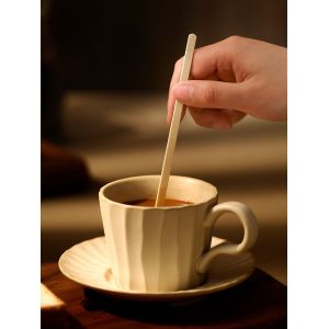 OEM Disposable Bamboo Stir Sticks Tea Stirrer FDA Certificate 190x5x1.3mm