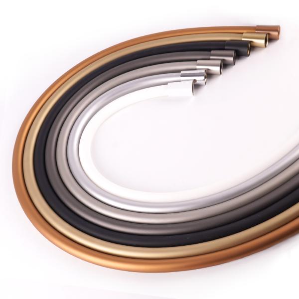 Flexible Extra Long Explosion Proof Silicone Shower Hose with SUS304 Brushed Nuts