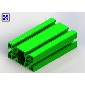 China Green Powder Coating T Slot Aluminum Profile 30 * 60 For Exhibition Shelf on sale