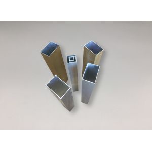 Alloy 6061 T4 T5 T6 Square Section Aluminium Tube 8 - 10um Film Thickness