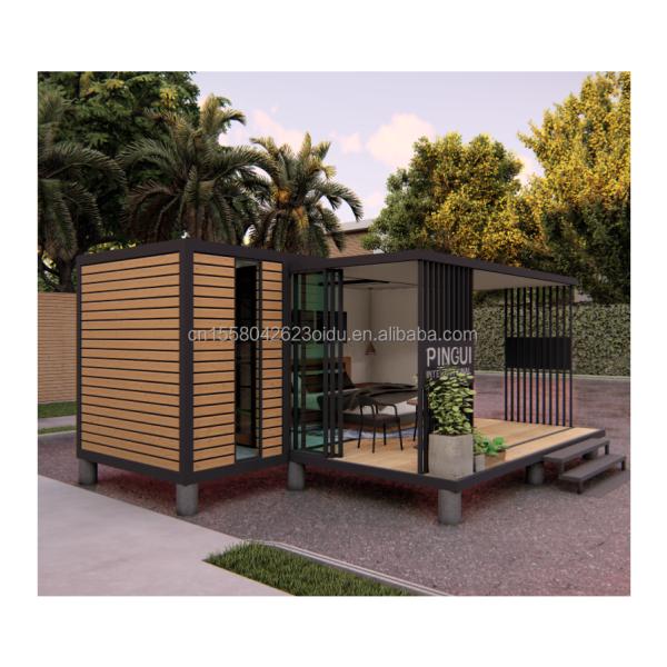 Finished Product 20ft Pop-up Container House with Customized Color and 50/75/100mm Wave Sandwich Panel