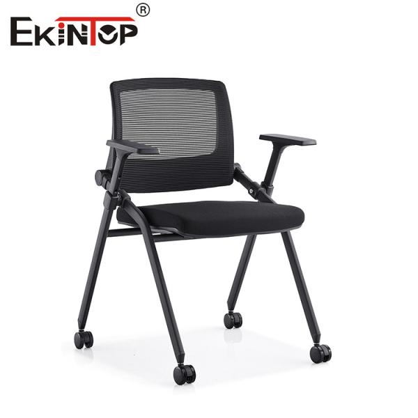 Quality Black Training Chair With Armrests Breathable Mesh Material And Mesh Backrest wholesale