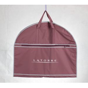Colored Foldable Suit Protector Garment Bag With Buttons And Webbing Handles