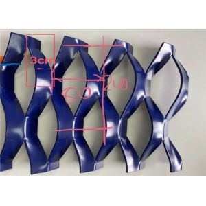 Decorative Aluminum Expanded Metal Mesh Facade Cladding Woven Wire Mesh