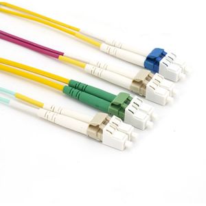 LC To SC APC Patch Cord MM OM1 OM2 OM3 OM4 LC SC Duplex Patch Cord