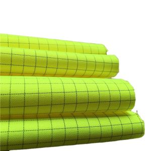 300D Polyester Woven Plain Check Anti-Static Oxford Fabric For Medical Cleanness