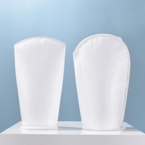 China Polyester Monofilament Liquid Filter Bags With Steel Ring And Sewing Thread Bottom on sale