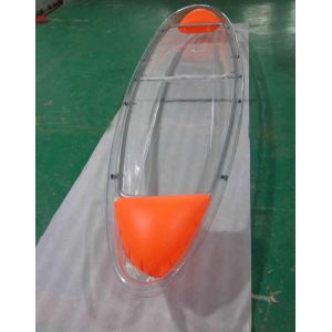 Cheap Customized Clear Polycarbonate Boat For Fishing / Crystal Pc Canoe for sale