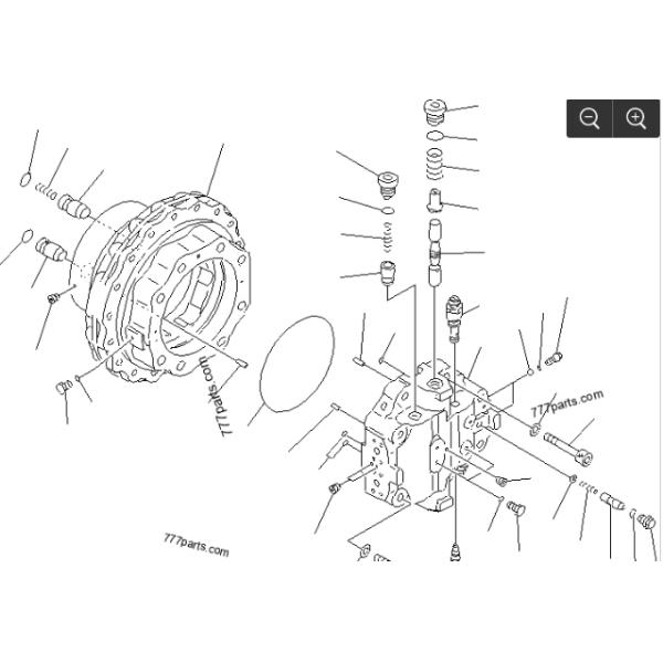20Y-27-00014 20Y-27-00011 20Y-27-00015 20Y-27-00013 20Y-27-00019 20Y-27-00018 Final Drive Assy Travel Gearbox for Komatsu PC220-5 PC200-5 Travel