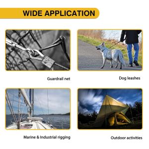 Practical Aluminum Wire Crimp Sleeves Rustproof For Multiple Sizes Rope