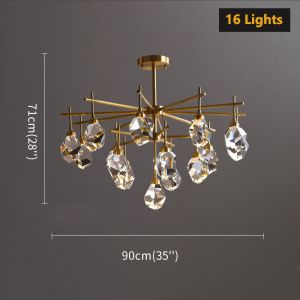 Modern Diamond Crystal Chandelier In Living Room minimalist chandelier(WH-CY-193