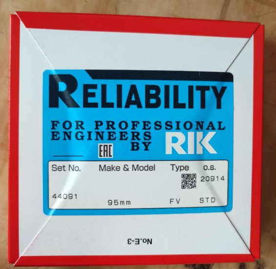 95mm RIK Ring Set for Isuzu 6WF1 Nissan RF8 air compressor