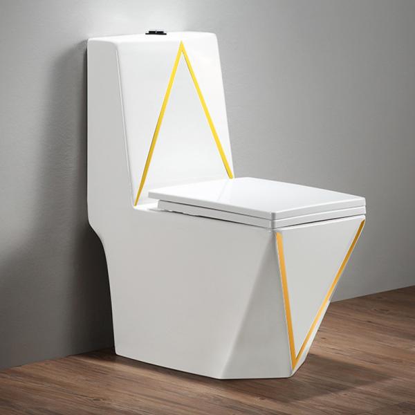 Ceramic Toilet Seat Sets and Sink Bathroom with Traditional Design Style Water Closet