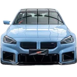 For BMW M2 G87 Carbon Fiber Body Kit M2 G87 Upgraded AE Style Carbon Fiber Front Lip Diffuser Spoiler Body Kit