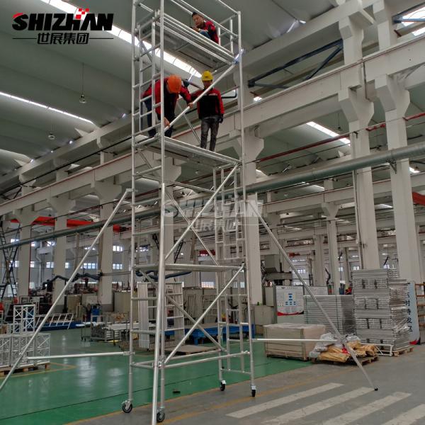 Quality Easy Install Mobile Aluminum Scaffolding Tower 3m 12m Height wholesale