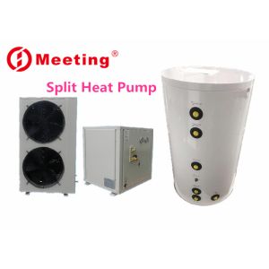 Advanced technology split air source heat pump with water tank