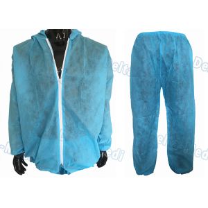 China Microporous SF Disposable Protective Clothing 40g-70g Elastic Cuff on sale