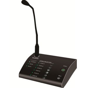 Cheap RS485 600m PA System Amplifier Remote 6 Zone Microphone Up To 8 Units for sale