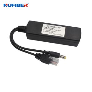 10 100M POE Power Over Ethernet Splitter DC48V To 12V For CCTV IP Devices