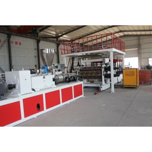 Extrusion Line Plastic Board Machine with High Speed 2-20 M / Min Motor Weg
