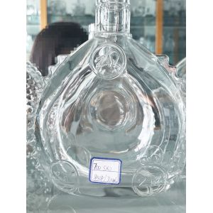 500ml 750ml 1000ml Flint Glass Vodka Brandy Bottle Custom Spirit Vodka Glass