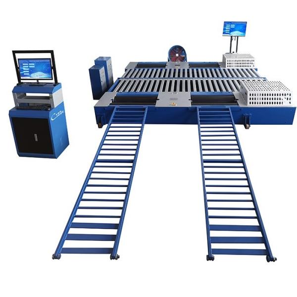 Quality CTDCG-3-4WD  4WD Car Vehicle Test Lane Vehicle Chassis Dynamometer horse power machine  one eddy current 1000hp  one free roller wholesale