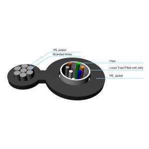 GYFXTC8Y Aerial Figure 8 Fiber Optic Cable with Steel Stranded Supporting